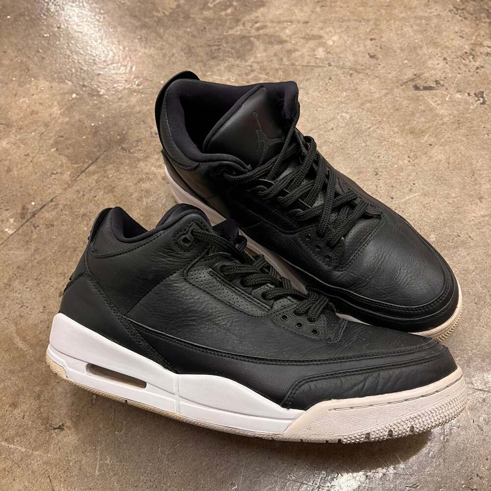 AIR JORDAN 3 RETRO CYBER MONDAY 136064-020 III BLACK WHITE 2016 Men Sz 12